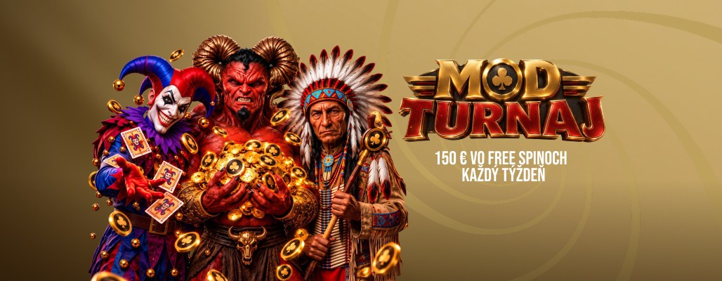 MOD turnaj: 150 € vo free spinoch každý týždeň